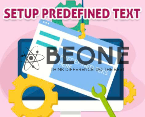 Predefined Text Tag Setup Predefined Text